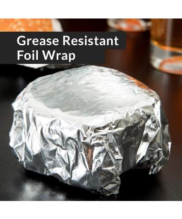 Oasis Supply Pre-Cut Insulated Foil Sandwich Wrap Sheets - 100 Count, 14x16 Inch - Grease-Resistant for Hot Food Items - Buy Online on SooperMarket.com