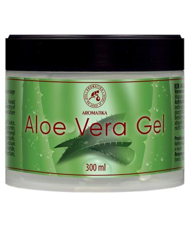 Aloe vera gel 300ml - moisturizer for face - hair and body - soothing skin gel - cooling gel for all skin types - aloe gel for dry skin - shaving gel 300 ml (1 Pack)