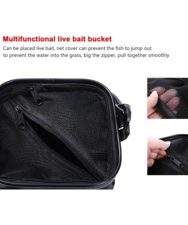 Drasry Collapsible Fishing Bait Bucket - Portable Multi-Functional Live Lures Bucket - Buy Online on SooperMarket.com