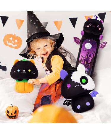 Mewaii 8'' Soft Skeleton Bat Mushroom Pillow Stuffed Animal Plush - Cuddly Black Toy for Kids | 8 Inch Plushie Squishy - Buy Online on SooperMarket.com