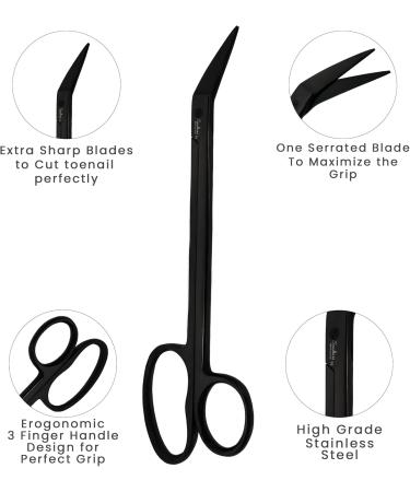 Long Handled Toenail Clippers for Thick Nails 7.5" Angled Tip Long Handled Nail Scissors for Toenails Heavy Duty long handled Toenail Scissors for Thick Nails Podiatry Tools for Elderly Back Pain - Buy Online on SooperMarket.com