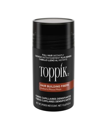 Toppik Hair Building Fibers 12g Fill In Fine or Thinning Hair Instantly Thicker Fuller Looking Hair 9 Shades for Men & Women Auburn