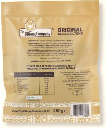 Biltong 500g - Half Sliced & Half Dry WORS Original - Buy Online on SooperMarket.com
