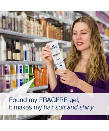 FRAGFRE Styling Gel 8 oz - Medium Hold, Fragrance-Free, Hypoallergenic & Paraben-Free - Ideal for Sensitive Skin - Gluten-Free, Vegan & Cruelty-Free - Men, Women, Children - 1 Pack - Buy Online on SooperMarket.com