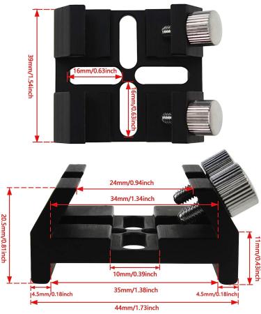 Alstar Universal Dovetail Base for Finder Scope - Easy Installation for Green Laser Pointer Bracket - Buy Online on SooperMarket.com