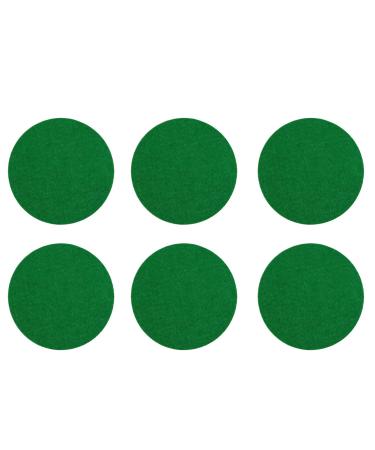 Kasteco 6 Pack Self Adhesive Air Hockey Mallet Felt Pads, Green, 94mm green-6 pack