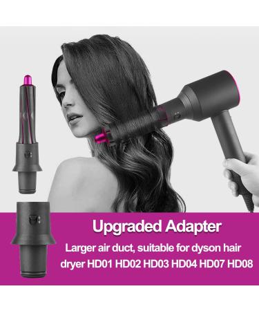 1 Pair 1.2in Short Curling Barrels with Adapter For Dyson Supersonic Hair Dryer Curling Attachment Left & Right Volume and Shape Curling Hair Tool for Medium-length Short Hair - Buy Online on SooperMarket.com