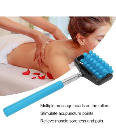 Adjustable Telescopic Back Massager for Pain Relief | Blue Sore Muscle Tool for Men & Women | International Shipping - Buy Online on SooperMarket.com