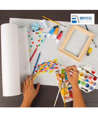 White Kraft Arts and Crafts Paper Roll - 2 Pack, 18 x 75 Inches - Ideal for Paints, Wall Art, Bulletin Boards, Gift Wrapping & Kids Crafts - Made in USA - Buy Online on SooperMarket.com
