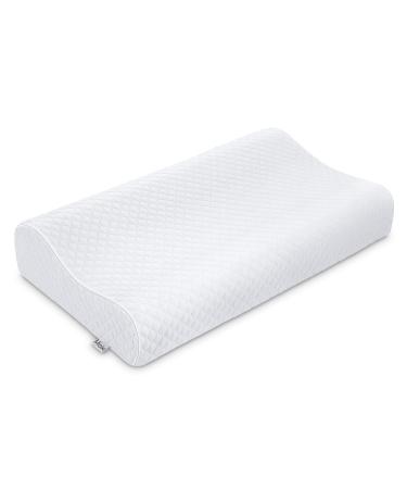 Cervical Pillow for Neck Pain Misiki Firm Memory Foam Pillows Orthopedic Pillow for Side, Back and Stomach Sleepers, Neck Support Pillow Ergonomic Contour Pillow for Comfortable Deep Sleeping (Large) 24x14x4.7 inches
