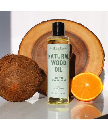 Caron & Doucet Natural Wood Conditioning Oil - 100% Plant Based & Orange Scented - 8oz - For Natural Wood Furniture - Buy Online on SooperMarket.com