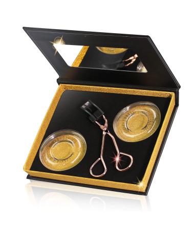 Magnetic Eyelashes Kit, Glue-free Magnetic Eyelash Clip & Eyelashes Set with Soft Magnetic False Eyelashes 3 Piece Set