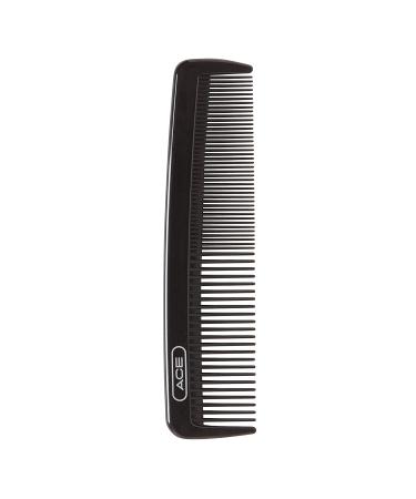 Ace Hair Dressing Comb 7.5 Inch Black - Fine Teeth for Thin to Medium Hair - Buy Online on SooperMarket.com