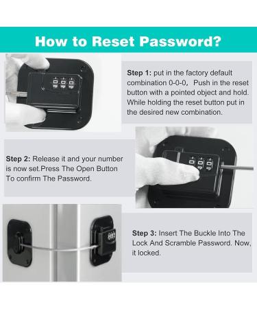 2 Pack Refrigerator Lock - Heavy Duty Combination Fridge Lock Child/Baby Proofing Lock for Cabinets Closets Drawers Window and More Easy Install and Use (Black) - Buy Online on SooperMarket.com