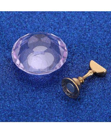 4 Colors Magnetic Nail Tips Stand Magnetic Nail Tips Practice Stand Crystal Alloy Holder Nail Art Display Stand(Purple) - Buy Online on SooperMarket.com