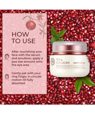 The Face Shop Pomegranate & Collagen Volume Lifting Eye Cream - 1.69 Fl Oz - Buy Online on SooperMarket.com