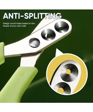 Effortless Pet Nail Clipper for Dogs & Cats - Stainless Steel Claw Scissors with Dual Size Holes - Perfect Pet Nail Care - Buy Online on SooperMarket.com