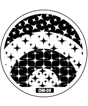 STAMPING STENCIL # OM-05 Light reflections stars