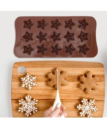 MAGICLULU 1 Set Chocolate Mold Ice Cube Gum Star Pie Pans Animal Stencils Star Shaped Candy Silicone Molds Silicone Ice Cube Molds Star Pasties Crayon Mold Baking Supplies Cake Silica Gel 21x10.5cm Brown - Buy Online on SooperMarket.com