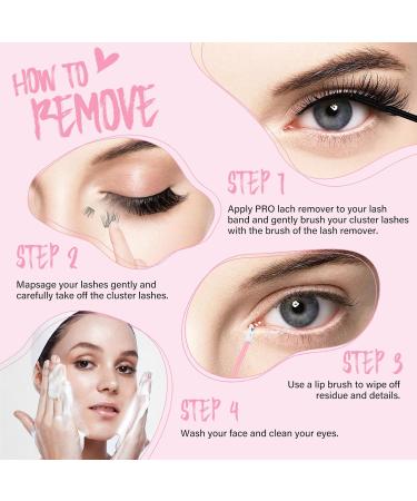 Pro Cluster Eyelash Glue Remover 10ml - Gentle Oil Makeup Cleaner for DIY Eyelash Extensions & Easy Removal - Buy Online on SooperMarket.com