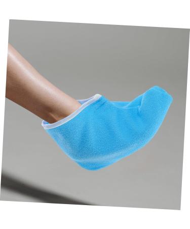 HAPINARY 1 Pair Waxed Cotton Footmuffs Paraffin Wax Hydrating Foot Mask Foot Covers Paraffin Bath Bags Wax Bath Foot Liners Moisturizing Socks Foot Spa Wrapping Cover Wax Booties Polyester 26.50X19.00X1.00CM Blue - Buy Online on SooperMarket.com