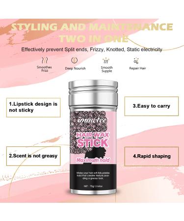 Immetee Hair Wax Stick - Edge Control Slick Stick for Flyaways & Frizz - 75g - Men & Women - Buy Online on SooperMarket.com