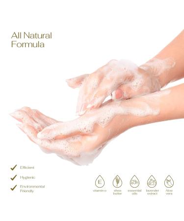 Lovery Honey Almond Foaming Hand Soap 3-Pack - 26.25 fl oz each - Moisturizing Hand Wash with Aloe & Essential Oils - Alcohol-Free - Perfect for Kitchen or Bathroom - Includes Free Swarovski Bracelet - Buy Online on SooperMarket.com
