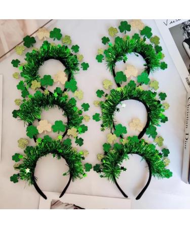 JSGHGDF Mardi GrasHeadband Irish Green Headband Irish Glitter Shamrock Headband SaintPatrick Day Headband CarnivalHeadband - Buy Online on SooperMarket.com