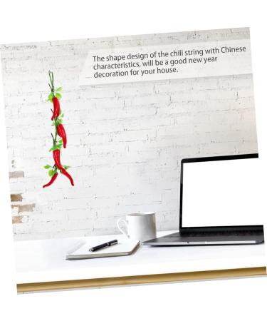 Cabilock 1 Bunch Wall Decoration Pendant Plant Decor Red Decorations Mini Toy Pepper Pendant Sling Artificial - Buy Online on SooperMarket.com