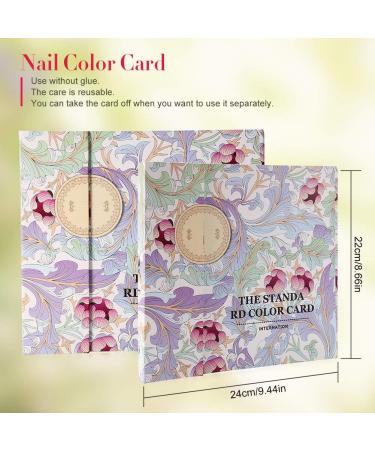 Nail art display 120 color nail color card nail color display book 120 color nail polish color chart nail practice card nail polish display board nail polish display shelf nail art display book - Buy Online on SooperMarket.com