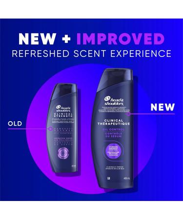 Head & Shoulders Clinical Oil Control Shampoo for Stubborn Dandruff 400 mL Strength Dandruff Defense + Advanced Oil Control - Buy Online on SooperMarket.com