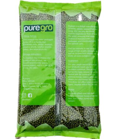Puregro Whole Moong Beans 1.5kg - Premium Quality Legumes for Healthy Cooking - Buy Online on SooperMarket.com