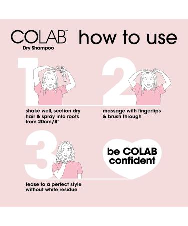 COLAB+ Dry Shampoo Refresh & Protect 200ml 2 Pack - No White Residue No Fuss All Hair Types Fresh Scent - Buy Online on SooperMarket.com