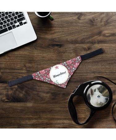 Buy Printplanet Custom Dog Halen - Personalized Narrow Design with Vintage Flower Pattern - Size S - Ideal for Your Pup - Buy Online on SooperMarket.com