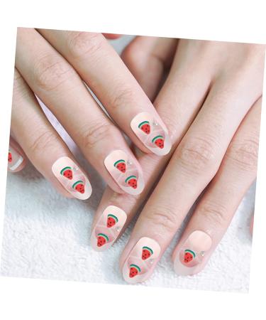 FRCOLOR 4 Pieces 5 Decorative Ornaments DIY Accessories for Nail Salons Face Ice Cubes Mobile Phone Shell Ornament Fruit Slices Nail Art Animal Decor Polymer Clay Manicure Charm - Buy Online on SooperMarket.com