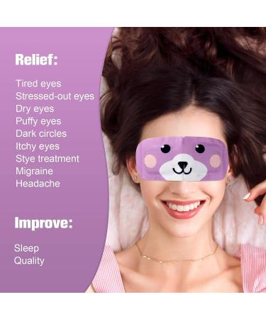 DIGHEIGG Lavender Steam Eye Mask - 20 Pcs | Disposable Eye Warm Compress for Dark Circles, Puffiness, Dry Eyes, Headache, Migraine, Stye | Relief Stress & Fatigue - Buy Online on SooperMarket.com