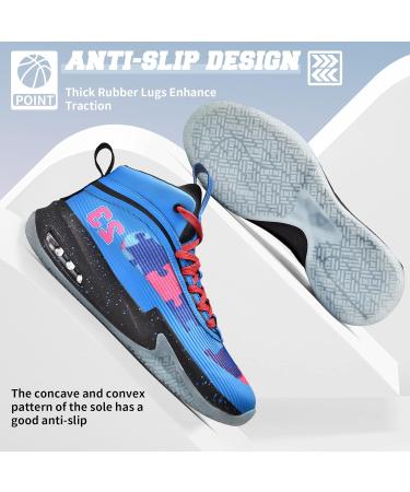 Buy ASHION Children's Basketball Shoes - Dark Blue Boys Sneakers | Indoor Tennis Shoes 37 EU - International Shipping Available - Buy Online on SooperMarket.com
