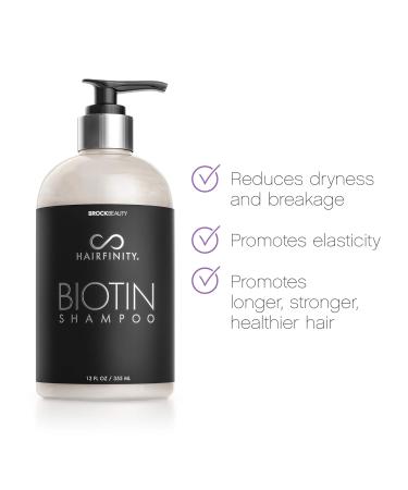 Hairfinity Biotin Shampoo - Sulfate & Silicone Free for Damaged Curly Hair - Thickening Hair Care Safe for Color & Keratin Treatments - Buy Online on SooperMarket.com
