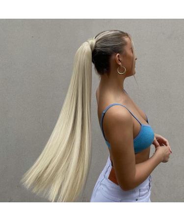 Lullabellz Grande Straight Wraparound Pony 26-Inch Length Light Blonde - Buy Online on SooperMarket.com
