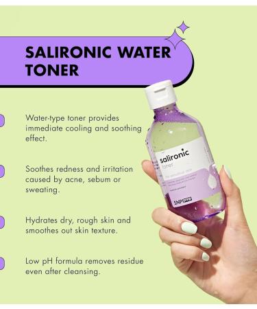 Salironic Toner 220ml | Korean Skincare for Sensitive Skin | Exfoliate Dead Skin & Control Sebum | Soothing & Moisturizing | Unisex - Buy Online on SooperMarket.com