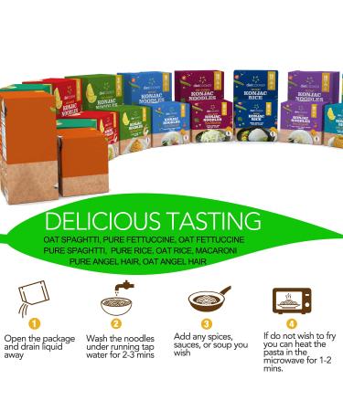 Diet Cooker Premium Konjac Noodle - Keto & Vegan Friendly, Low Calorie Pasta, Zero Net Carbs - Angel Hair (6 Packs) - Buy Online on SooperMarket.com