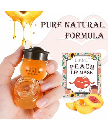 Lip Mask Lip Mask Pads Anti-Ageing Moisturising Lip Pads Suitable for Dry and Cracked Lips Collagen Lip Sleeping Mask for Lip Care (Peach - Buy Online on SooperMarket.com