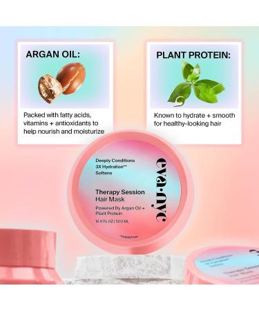 Eva NYC Therapy Session Hair Mask - Deep Conditioning Treatment with Argan Oil & Plant Protein - 16.9 fl Oz - Buy Online on SooperMarket.com