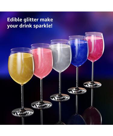 Edible Glitter Cake Glitter Drink Glitter Edible Dust  Edible Sparkles for Food Cupcakes Cookies Candy Sugar Pops Kosher Halal Certified Food Grade Coloring for Wines Cocktails Champagne Beverages - Rose Gold 1-Rose Gold - Buy Online on SooperMarket.com