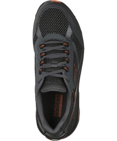 Skechers Men's GoRun Altitude Trail Shoe 10.5 - Charcoal/Orange/Black | Air Cooled Foam for Walking, Running, Hiking - Buy Online on SooperMarket.com