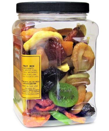 It's Delish Dried Mixed Fruit with Prunes - 2 lbs Jumbo Container | Prunes, Apricots, Plums, and More - Healthy Snack Mix to Buy Online - Buy Online on SooperMarket.com