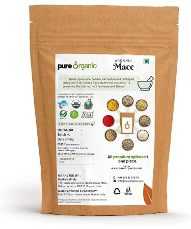 QURA Organic Whole Mace - Javitri (Japatri) Indian Spices Masala (50 Gm) - Buy Online on SooperMarket.com