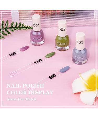 Subay Nail Swatch Sticks 120Pcs - Clear Gel Polish Color Display | Spiral Sample Practice Sticks for Manicure - Buy Online on SooperMarket.com