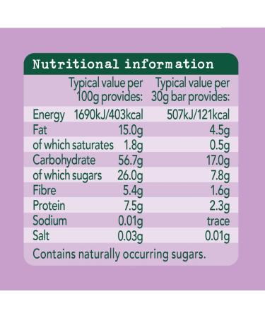 Organix 12 Month Blackcurrant Bars 6 Pack 150g - Buy Online on SooperMarket.com