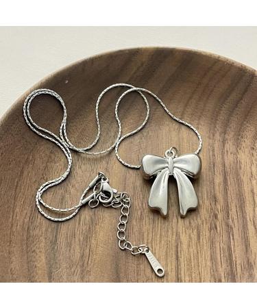 Oralgo Adjustable Silver Loop Trailer Choker Necklace for Women & Girls - Simple Collarbone Jewelry - Buy Online on SooperMarket.com